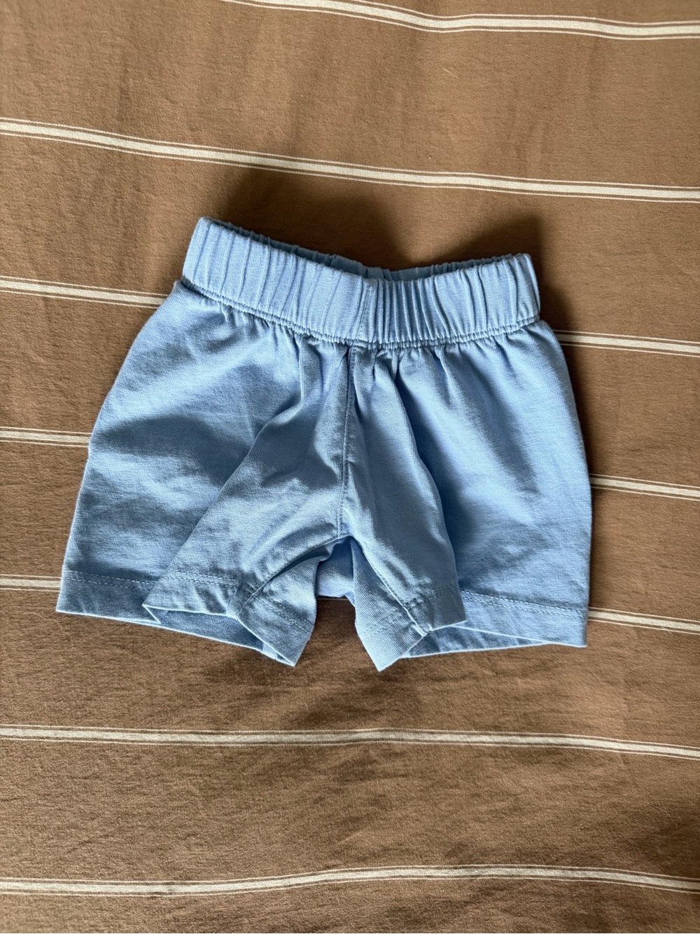Hanna Andersson Light Blue Kids Stretch Cotton Shorts